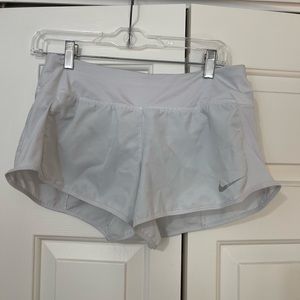Dri-Fit Nike Running Shorts White Size 6